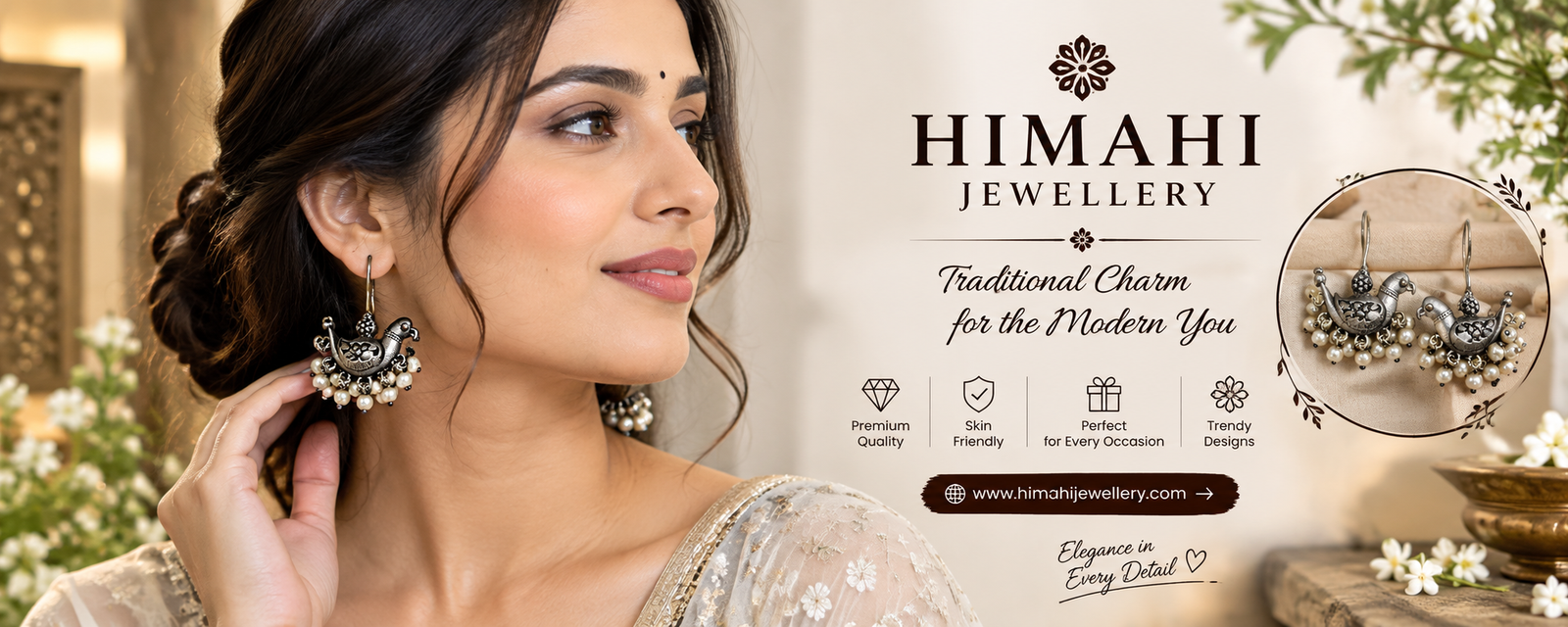 Traditional Charm_ Oxidised Silver Jhumkas